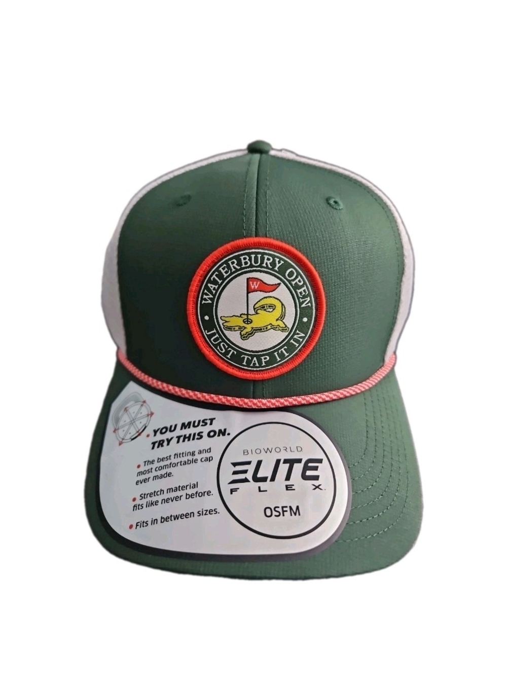 Bioworld Happy Gilmore Waterbury Open EliteFlex OSFM Cap Hat Adjustable